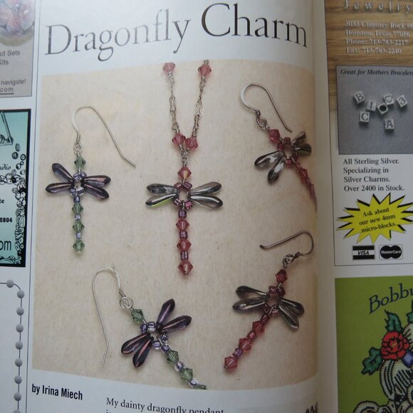 Bead and Button Magazine Creative Ideas For The Art of Beads, Jewelry June 2003 - Picture 4 of 14